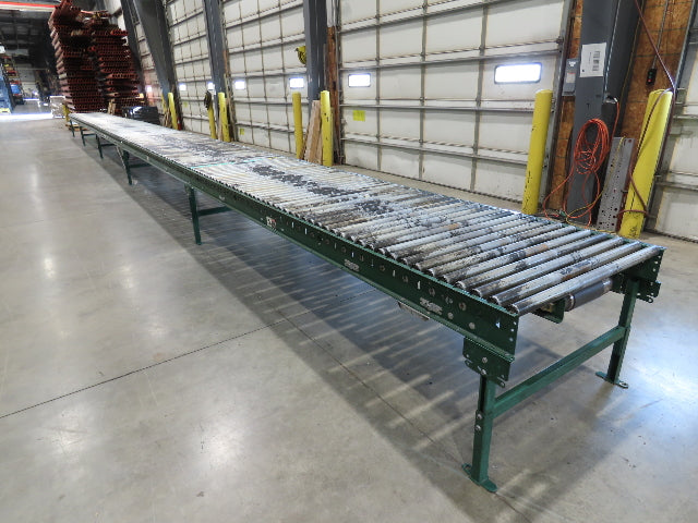 Dematic 42"x 60' Accumulating Roller Conveyor Belt Drive 40"BF 230/460V 175FPM