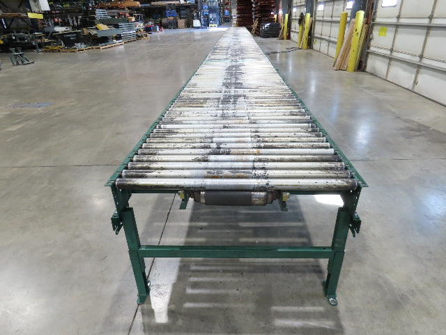 Dematic 42"x 60' Accumulating Roller Conveyor Belt Drive 40"BF 230/460V 175FPM