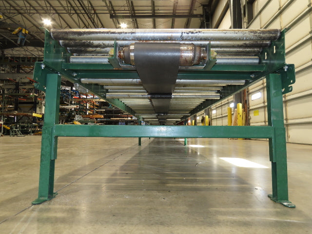 Dematic 42"x 60' Accumulating Roller Conveyor Belt Drive 40"BF 230/460V 175FPM