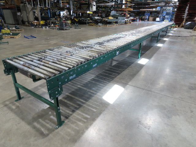 Dematic 42"x 60' Accumulating Roller Conveyor Belt Drive 40"BF 230/460V 175FPM