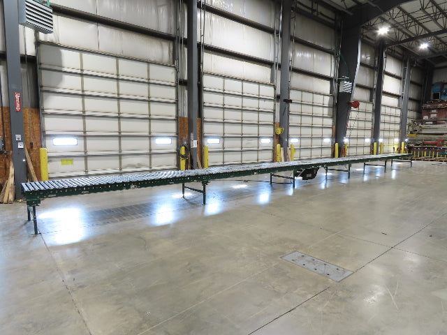 Dematic 42"x 60' Accumulating Roller Conveyor Belt Drive 40"BF 230/460V 175FPM
