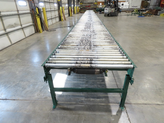 Dematic 42"x 60' Accumulating Roller Conveyor Belt Drive 40"BF 230/460V 175FPM