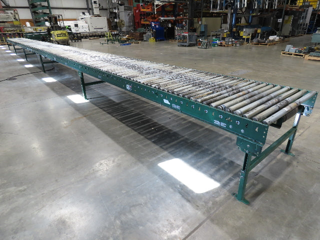 Dematic 42"x 60' Accumulating Roller Conveyor Belt Drive 40"BF 230/460V 175FPM