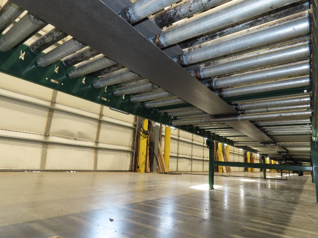 Dematic 42"x 60' Accumulating Roller Conveyor Belt Drive 40"BF 230/460V 175FPM