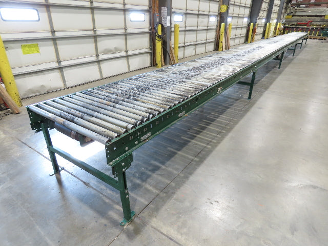 Dematic 42"x 60' Accumulating Roller Conveyor Belt Drive 40"BF 230/460V 175FPM
