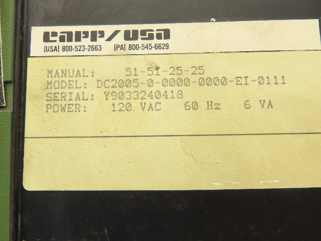 Honeywell DC2005-0-0000-0000-EI-0111 UDC2000 Digital Temperature Controller