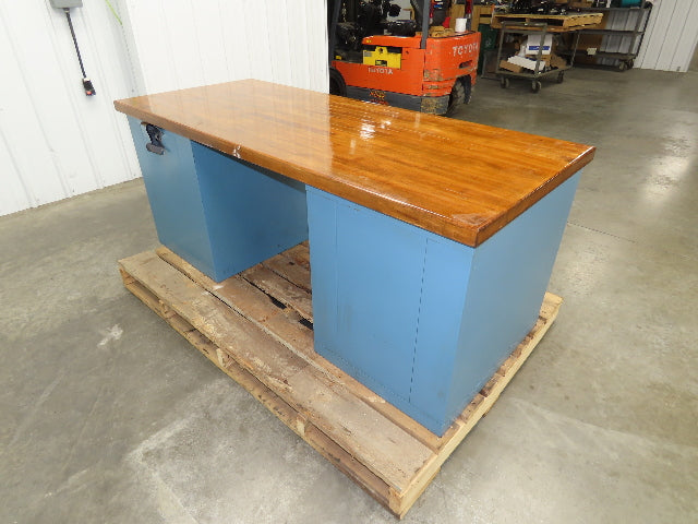 Lista Workbench Wood Top 72x30" 5 Drawer 22"W Tool Storage Cabinet 29-1/2"H