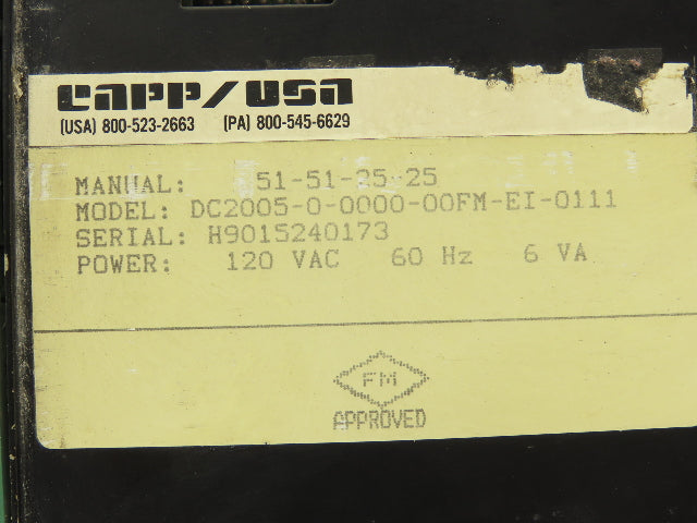 Honeywell DC2005-0-0000-00FM-EI-0111 UDC2000 Digital Temperature Controller