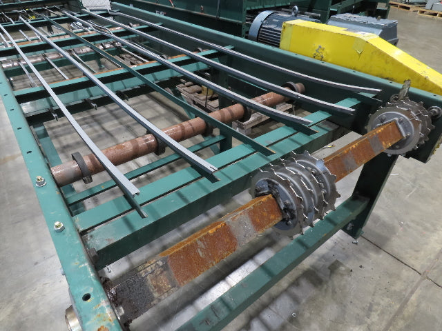 47"W MatTop Roller Belt Conveyor 44"BF 42"Belt 15Hp 3PH 79' + 83' Lot of 2
