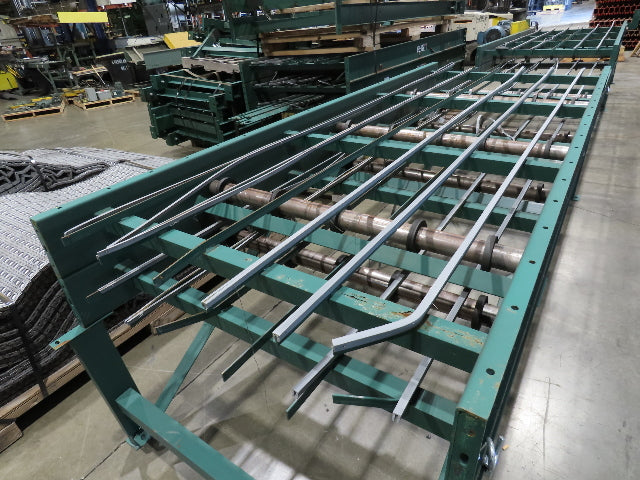 47"W MatTop Roller Belt Conveyor 44"BF 42"Belt 15Hp 3PH 79' + 83' Lot of 2