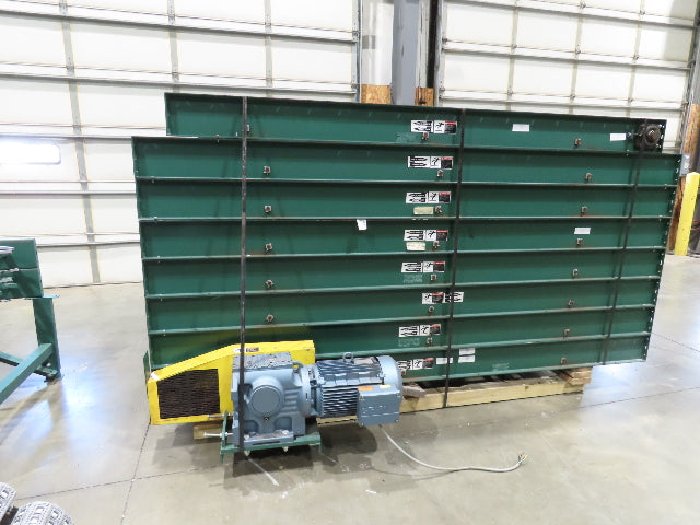 47"W MatTop Roller Belt Conveyor 44"BF 42"Belt 15Hp 3PH 79' + 83' Lot of 2