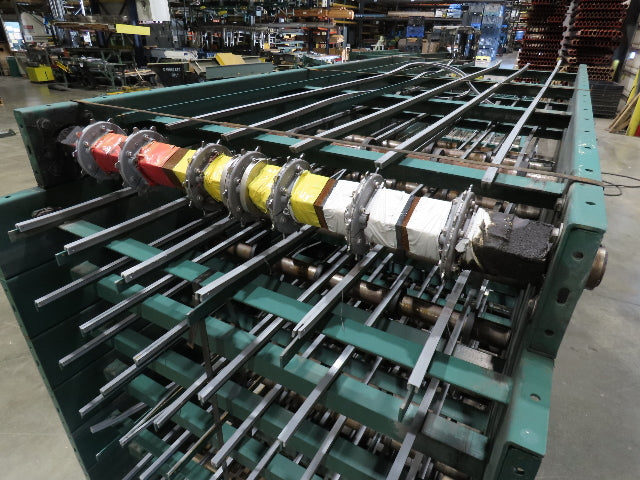47"W MatTop Roller Belt Conveyor 44"BF 42"Belt 15Hp 3PH 79' + 83' Lot of 2