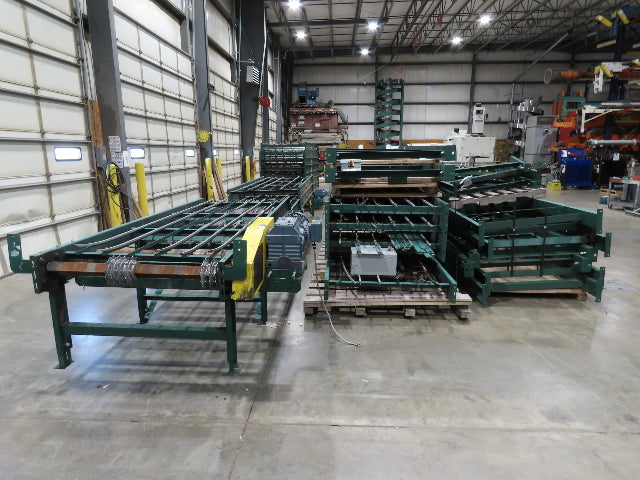 47"W MatTop Roller Belt Conveyor 44"BF 42"Belt 15Hp 3PH 79' + 83' Lot of 2
