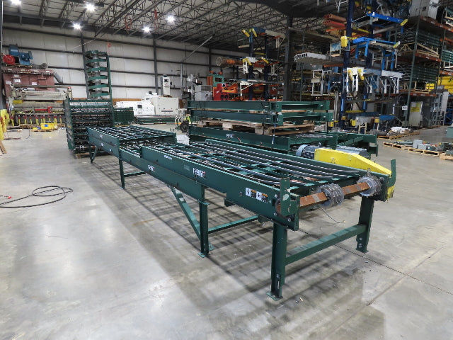 47"W MatTop Roller Belt Conveyor 44"BF 42"Belt 15Hp 3PH 79' + 83' Lot of 2