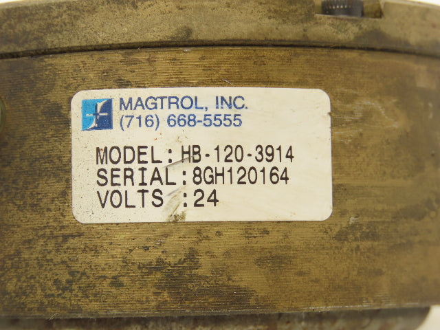 Magtrol Inc HB-120-3914 Motor Clutch Brake 24VDC 8Nm 200mA 5/16" Shaft