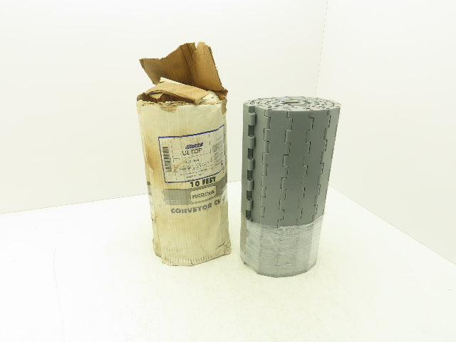 Regina UCC1500 Ultop 15"W MatTop Flat Conveyor Belt Chain Gray FliteTop 73.5"L