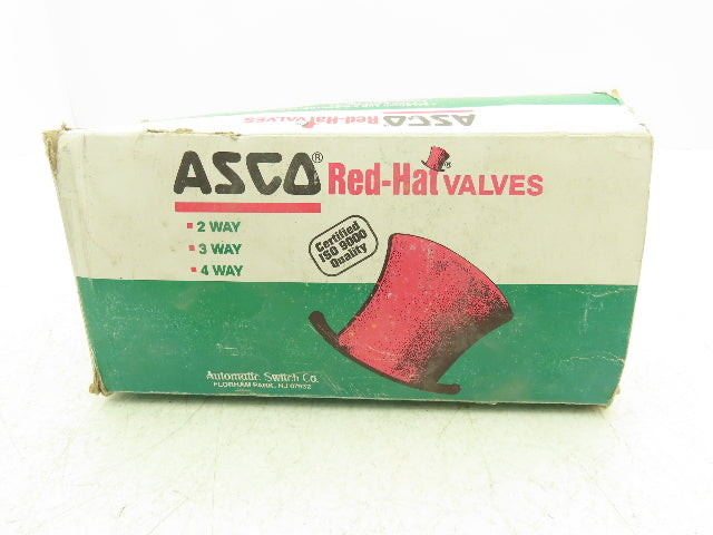 Asco Red Hat 8342C20 Solenoid Valve 1/4"NPT 4 Way 2 Pos 125psi 110/120V 50/60Hz