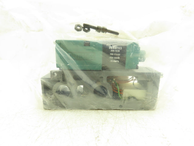 Numatics 082SA415K019M30 Pneumatic Solenoid Valve/Manifold 120V 1/4"NPT 150PSI