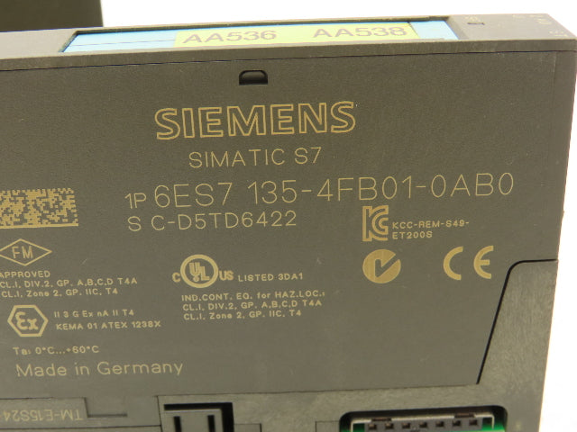 Siemens 6ES7 151-1AA05-0AB0 Profibus ET200 Various DI/D0 & Other Terminal Module