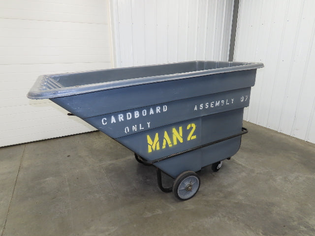 Rubbermaid Model 1026 Commercial Dump Cart 1-1/2 Cubic Yard Towable Heavy Duty