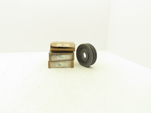 Browning 2BK62H 2 Groove V Belt Pulley A-B Belt Section H Bushing Lot Of 3