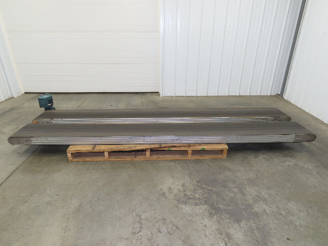 Dorner Side x Side Aluminum Conveyor 350mm 13.75" Belt .5Hp 230/460V 3PH 11' 5"L