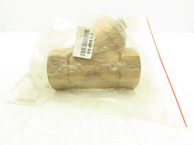 6NPX4 Brass Y Strainer Valve 2"NPT WOG 400 WSP 125