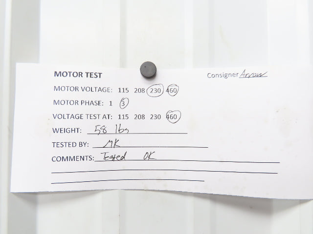 Gusher 1-1/2 C Centrifugal Coolant Slurry Pump 3/4Hp 3450rpm 220/440VAC 3PH