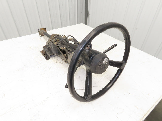 Toyota 5FBC25 Forklift Steering Wheel Column Adjustable With Mount Bracket