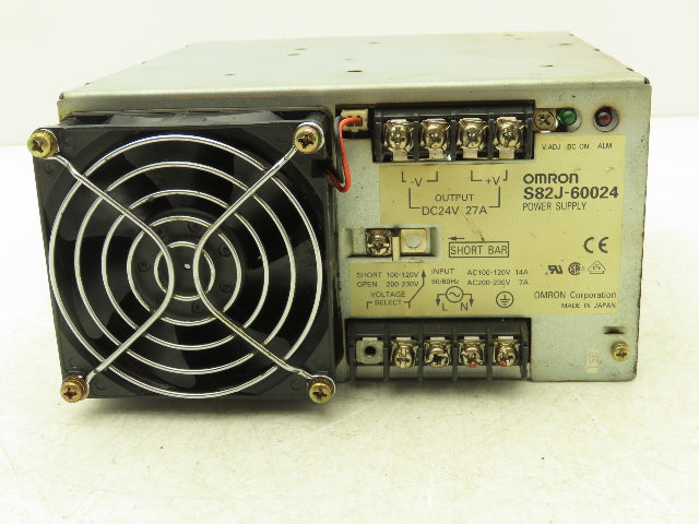 Omron S82J-60024 AC-DC Converter Power Supply In 230V Out 24V 27A