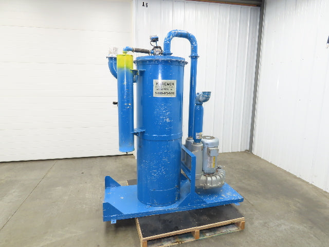 Kraemer Regenerative High Vacuum Pump 10Hp 3Ph 420CFM Oil-less Dust Collector