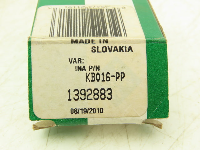 INA KBO16-PP Linear Ball Bearing 16mm-ID x 26mm-OD x 36mm-Length