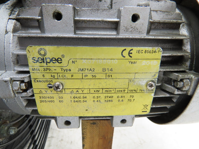Airfan AFR-300/2 T B5 Axial Fan 300mm Square 4000 mc/h 2800 RPM 265/460VAC 3PH