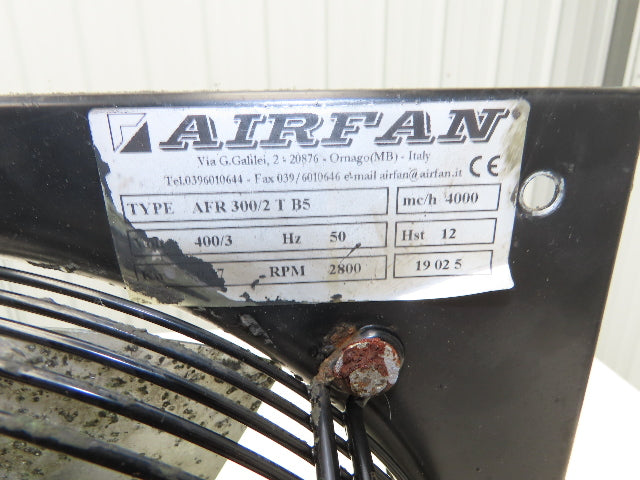Airfan AFR-300/2 T B5 Axial Fan 300mm Square 4000 mc/h 2800 RPM 265/460VAC 3PH