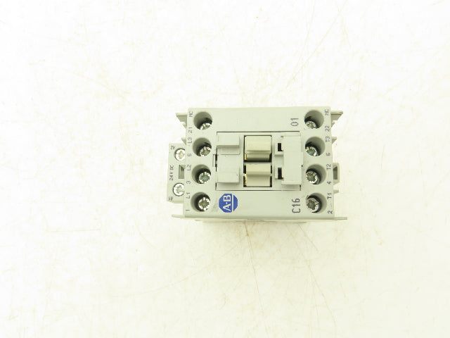 Allen Bradley 100-C16ZJ01 IEC Contactor Motor Starter 16A 3-Pole 600V 24VDC Coil