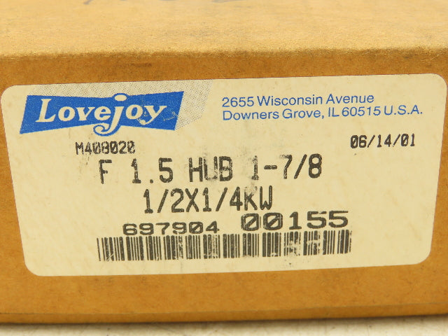 Lovejoy 697904-00155 Gear Coupling 1-7/8"Bore