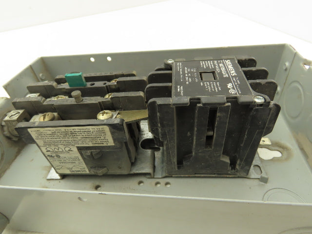 Siemens 16CF35AGATE 3PH Motor Starter Contactor 480V Coil w/Overload 48EH38A6