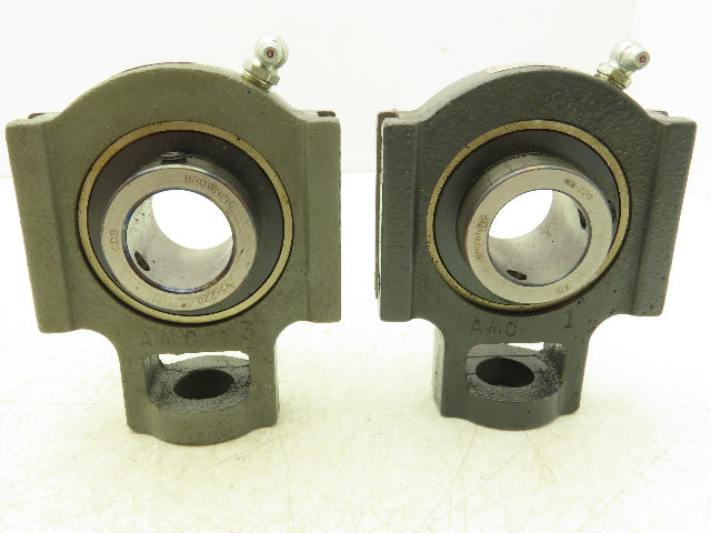 Browning RT-1706 Take Up Unit Ball Bearing 1-1/4" Bore VS-220 Insert Lot Of 2
