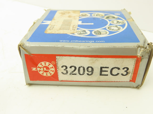 ZNL 3209EC3 Ball Bearing Double Row 45mm-ID x 85mm-OD 30mm-Width