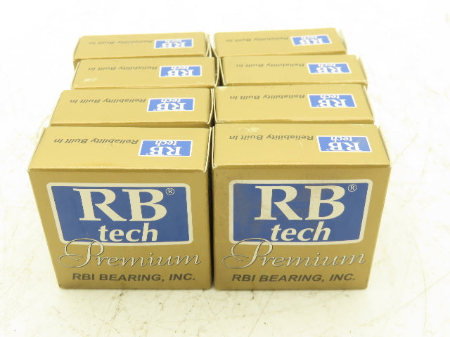 RB Tech 5204-2RS Premium Ball Bearing 20mm-ID x 47mm-OD x .812"-Width Lot Of 8