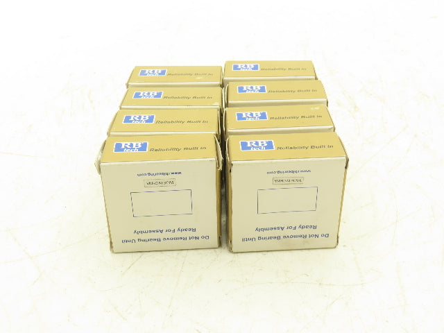 RB Tech 5204-2RS Premium Ball Bearing 20mm-ID x 47mm-OD x .812"-Width Lot Of 8