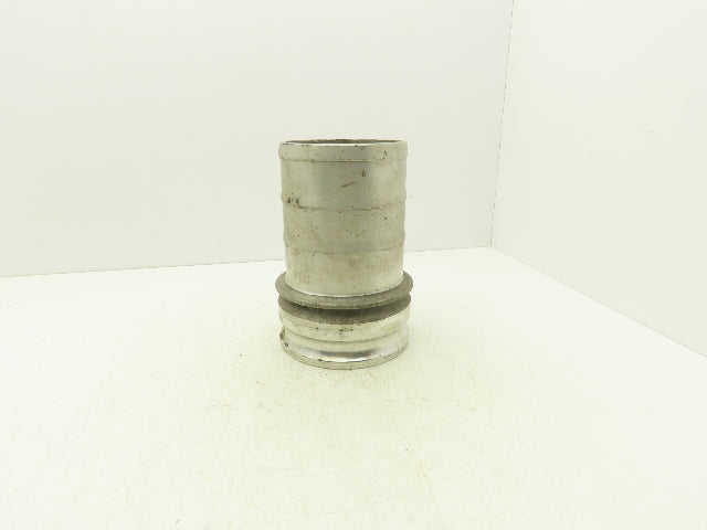 PT Coupling 60E Camlock 6" Aluminum Cam & Groove Adapter x Hose Barb Shank