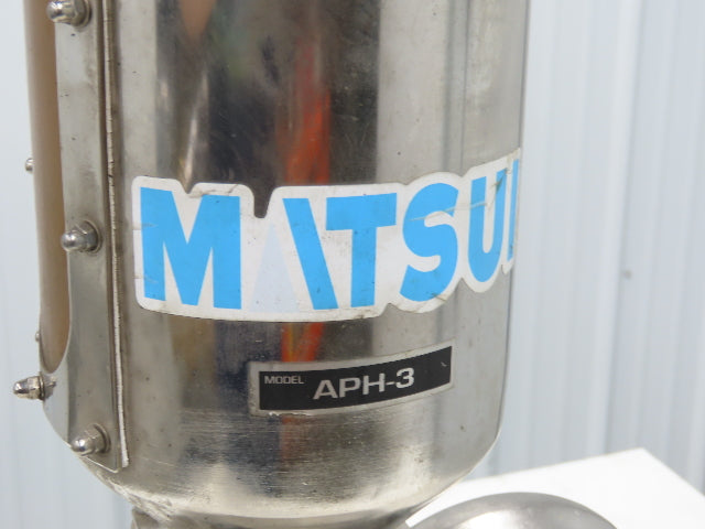 Matsu APH3 Aero Power Filterless Vacuum Hopper De-Duster Mixer Injection Molding