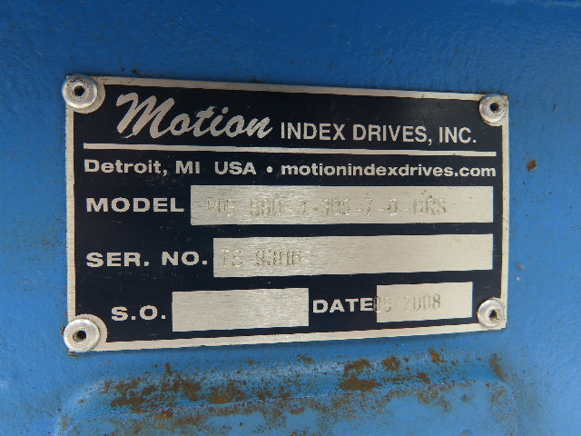Motion MG-580-3-300 Rotary Table Indexer 3 Position Rotator 1Hp 230/460V