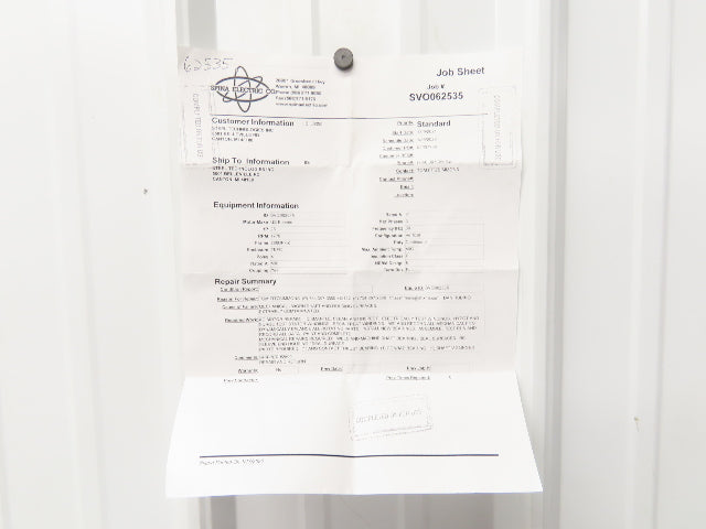 US Motors Vertical Pump Motor 25Hp 460V 3Ph 286UPHZ 1770RPM DP Spina Rebuilt