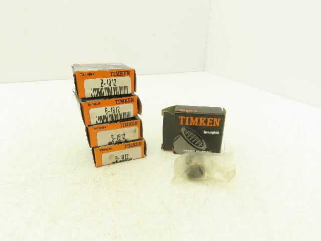 Timken Fafnir B1012 Needle Roller Bearing 5/8"-ID x 13/16"-OD x 3/4"-W Lot Of 5