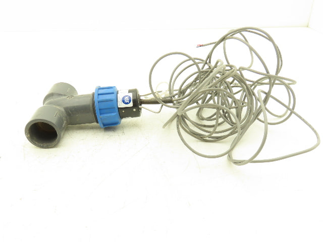 Omega FP-5600 Paddlewheel Flowmeter Low Flow Sensor 1" PVC Tee Fitting FP-5310M