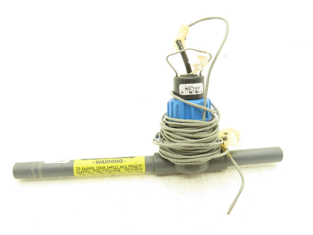 Omega FP-5600 Paddlewheel Flowmeter Low Flow Sensor 1/2"PVC Tee Fitting FP-5310M