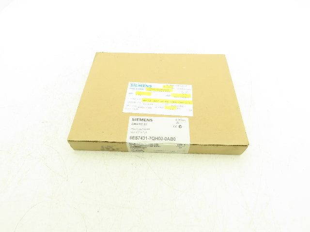 Siemens 6ES7431-7QH00-0AB0 Simatic S7 Analog Input Module 16 AI 16 Bit Ver 9