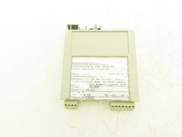 Siemens 7NG3040-6JN00 SITRANS T Module 0-1000 Degrees C 4-20mA 24V UC